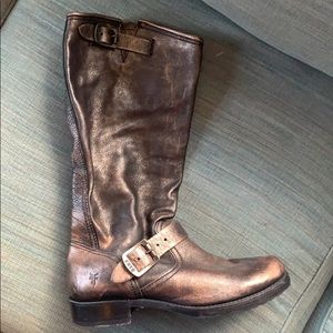 Brown tall Frye boots